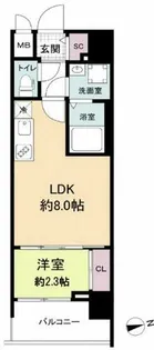 セレニテ日本橋ミラク【6階】の間取り