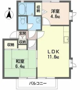 フローラル白浜【B101号室】の間取り