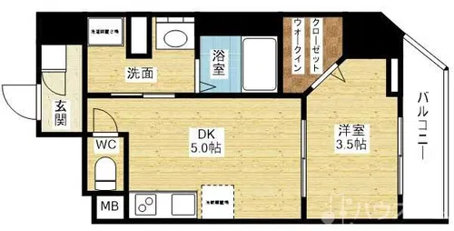 イルリッシュ西中島【4階】の間取り