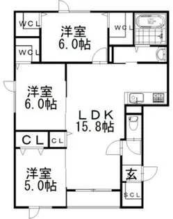 レガーノV【3階】の間取り