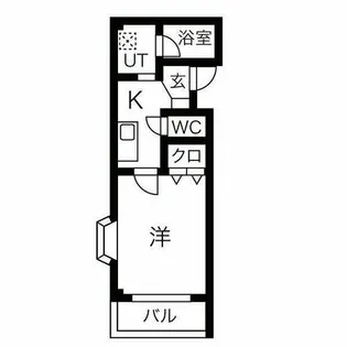 スカイパレス山之手【201号室】の間取り