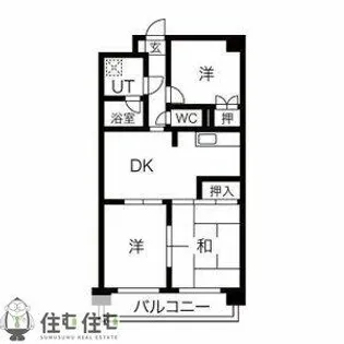 ルノートル1【402号室】の間取り