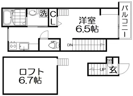 あんしん+石津南町【2階】の間取り