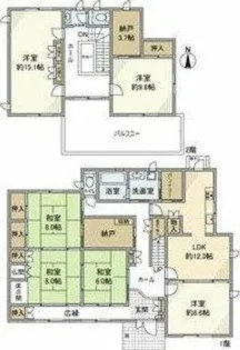 愛知県豊田市小川町4丁目【一戸建】の間取り