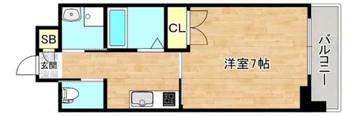大阪府大阪市生野区桃谷5丁目【マンション】の間取り