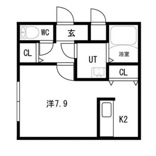 ボナールカノンN43【1階】の間取り