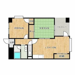 ドミール和泉府中【3階】の間取り