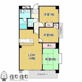 フロムエミコ【303号室】の間取り
