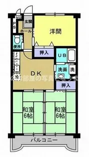 コンフォール高蔵寺【2B号室】の間取り