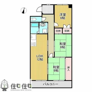 クレストコート35【5階】の間取り