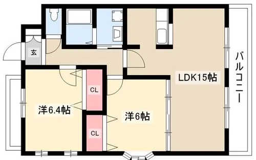 エスペーロ【2階】の間取り