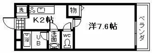 クローリスメゾンⅡ番館【2階】の間取り