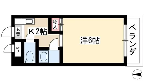 ブルネンハイム【3階】の間取り