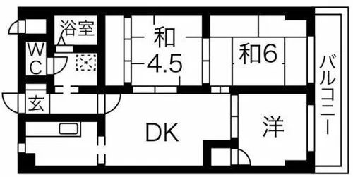 カーサ・ベージュ【5階】の間取り