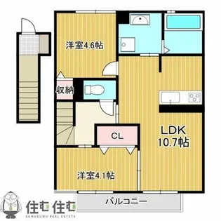 マ メゾン【B-1号室】の間取り