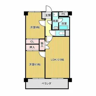 コートレージュⅡ【1階】の間取り