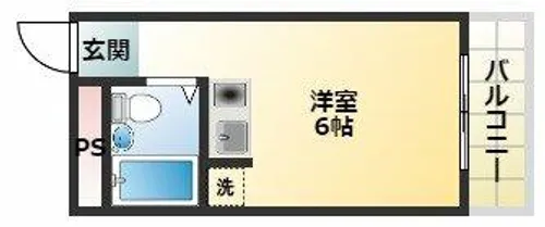 ヴェルドール平野【4階】の間取り