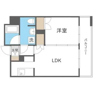ラフィネタワー札幌南3条【12階】の間取り