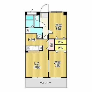 柿本丸太マンション【202号室】の間取り