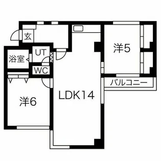 第7スカイパレス【2階】の間取り