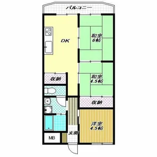 メゾン西川【3階】の間取り