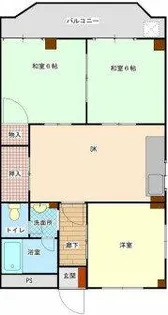 コンフォート西明石【201号室】の間取り