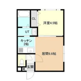 ヴィラ琴似・幸【2階】の間取り