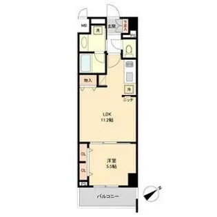愛知県名古屋市中区新栄2丁目【マンション】の間取り