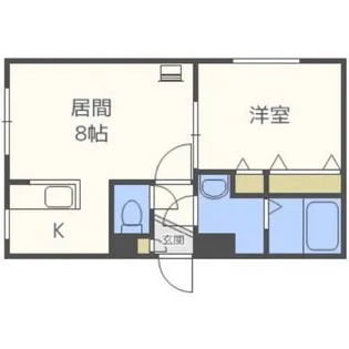 グランピア環状通東【4階】の間取り
