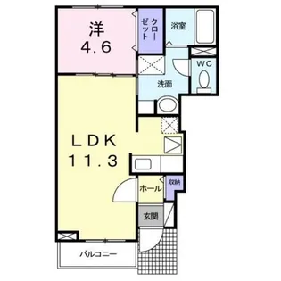 プラム コート【1階】の間取り
