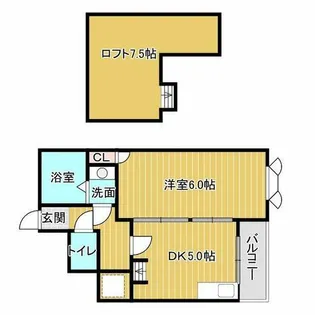 イデアールスパジオ【6階】の間取り