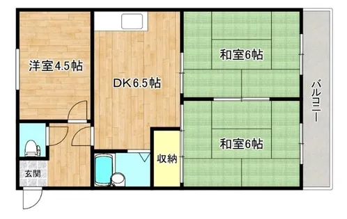 巽セントポーリア【3階】の間取り