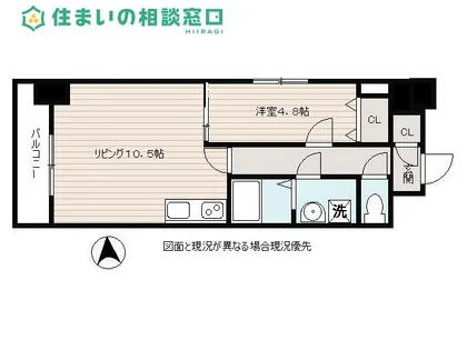 S-RESIDENCE岡崎公園aureate【2階】の間取り