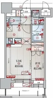 アクタス福岡県庁前グラシア【702号室】の間取り