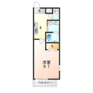 フジパレス長吉長原西Ⅱ番館【1階】の間取り