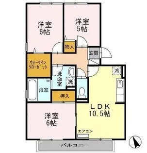 コンフォールⅠ番館【1階】の間取り