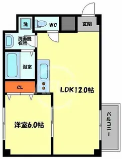 CITY SPIRE難波WESTⅡ【5階】の間取り
