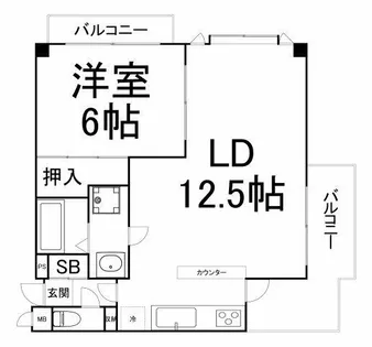 大阪府大阪市福島区海老江2丁目【マンション】の間取り