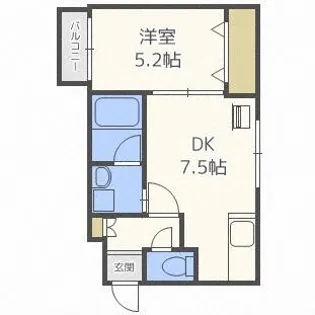 シャリテ元町【301号室】の間取り