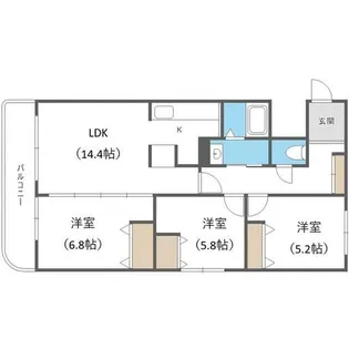 KAIDO YAMANOTE【2階】の間取り