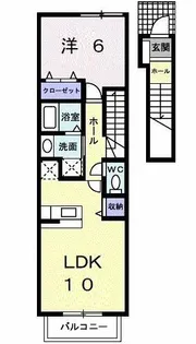 サン・ライズ【2階】の間取り
