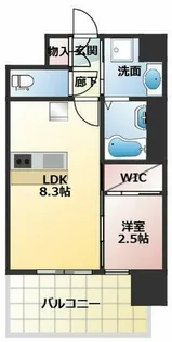 セレニテ江坂エクラ【9階】の間取り
