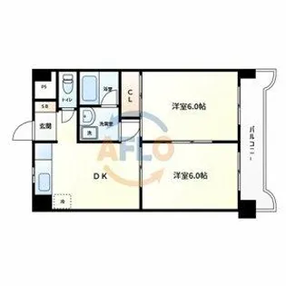 Serie深江橋【2階】の間取り