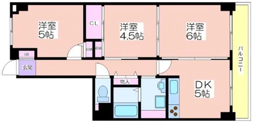 ノアーズアーク住之江【902号室】の間取り