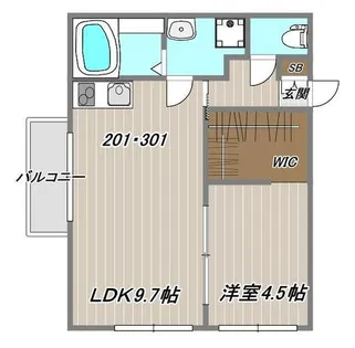 NET-K垂水Ⅱ【3階】の間取り