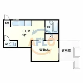 エスポワール参番館【1階】の間取り