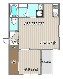 NET-K垂水Ⅱ【2階】の間取り