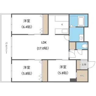 KAIDO YAMANOTE【3階】の間取り