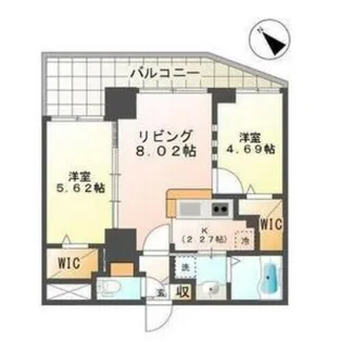 スペチアーレ麻生【7階】の間取り