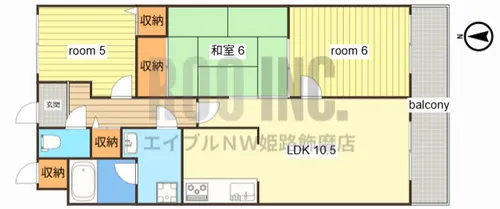 ラフェスタ大塩【402号室】の間取り